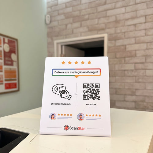 Placa de Reviews Google