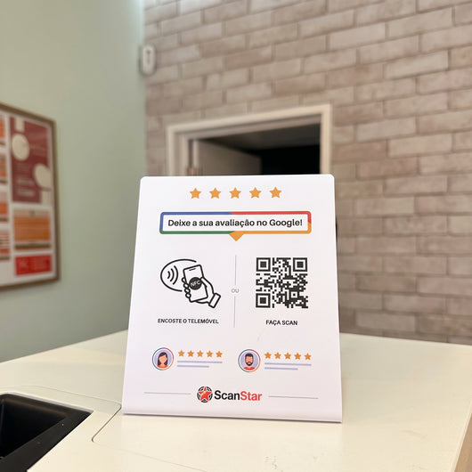 Placa de Reviews Google